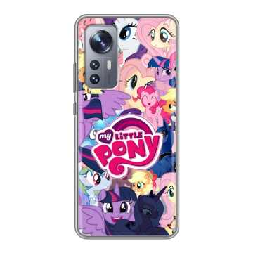 Силиконовый чехол на Xiaomi 12 с принтом My little pony Дружба чудо Силиконовый чехол на Xiaomi 12 с принтом My little pony Дружба чудо