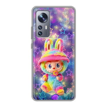Силиконовый чехол на Xiaomi 12 с принтом Labubu Лабубу Силиконовый чехол на Xiaomi 12 с принтом Labubu Лабубу