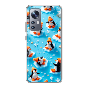 Силиконовый чехол на Xiaomi 12 с принтом Новый год Силиконовый чехол на Xiaomi 12 с принтом Новый год