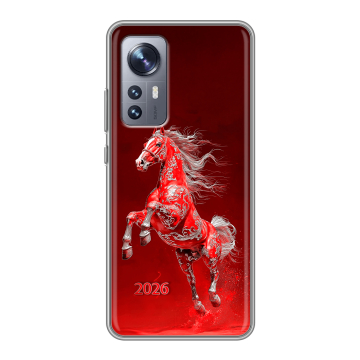 Силиконовый чехол на Xiaomi 12 с принтом Новый год Силиконовый чехол на Xiaomi 12 с принтом Новый год