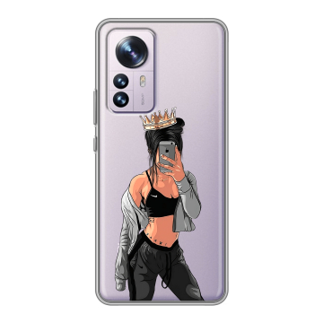 Силиконовый чехол на Xiaomi 12 Pro с принтом Женские принты Силиконовый чехол на Xiaomi 12 Pro с принтом Женские принты