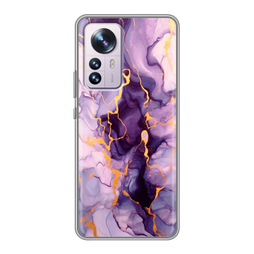 Силиконовый чехол на Xiaomi 12 Pro с принтом Мрамор Силиконовый чехол на Xiaomi 12 Pro с принтом Мрамор