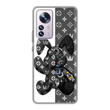 Силиконовый чехол на Xiaomi 12 Pro с принтом Луи робот Силиконовый чехол на Xiaomi 12 Pro с принтом Луи робот