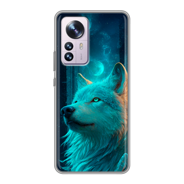 Силиконовый чехол на Xiaomi 12 Pro с принтом бабочки саккура Силиконовый чехол на Xiaomi 12 Pro с принтом бабочки саккура