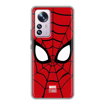 Силиконовый чехол на Xiaomi 12 Pro с принтом человек паук spiderman