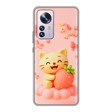 Силиконовый чехол на Xiaomi 12 Pro с принтом для девочек