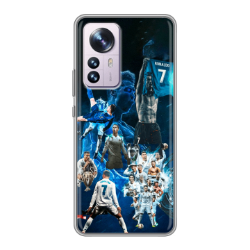 Силиконовый чехол на Xiaomi 12 Pro с принтом Реал Роналдо