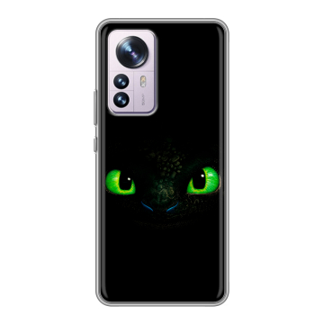 Силиконовый чехол на Xiaomi 12 Pro с принтом Как приручить дракона Силиконовый чехол на Xiaomi 12 Pro с принтом Как приручить дракона
