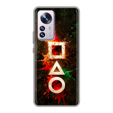 Силиконовый чехол на Xiaomi 12 Pro с принтом Squid Game Игра кальмара