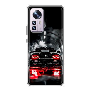 Силиконовый чехол на Xiaomi 12 Pro с принтом BMW БМВ
