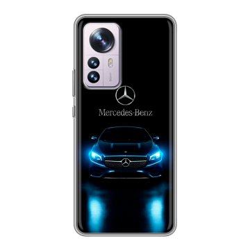 Силиконовый чехол на Xiaomi 12 Pro с принтом Mercedes Мерседес Силиконовый чехол на Xiaomi 12 Pro с принтом Mercedes Мерседес