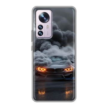 Силиконовый чехол на Xiaomi 12 Pro с принтом BMW БМВ