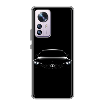 Силиконовый чехол на Xiaomi 12 Pro с принтом Mercedes Мерседес Силиконовый чехол на Xiaomi 12 Pro с принтом Mercedes Мерседес