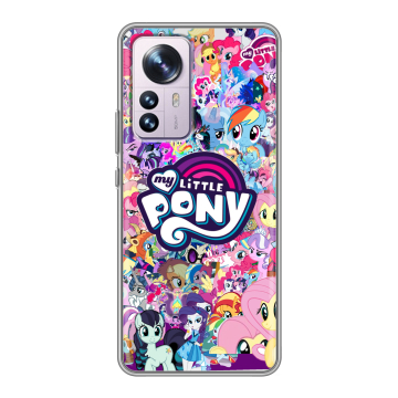 Силиконовый чехол на Xiaomi 12 Pro с принтом My little pony Дружба чудо Силиконовый чехол на Xiaomi 12 Pro с принтом My little pony Дружба чудо