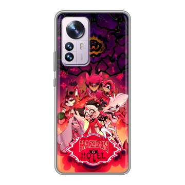 Силиконовый чехол на Xiaomi 12 Pro с принтом Hazbin Hotel Отель Хазбин Силиконовый чехол на Xiaomi 12 Pro с принтом Hazbin Hotel Отель Хазбин