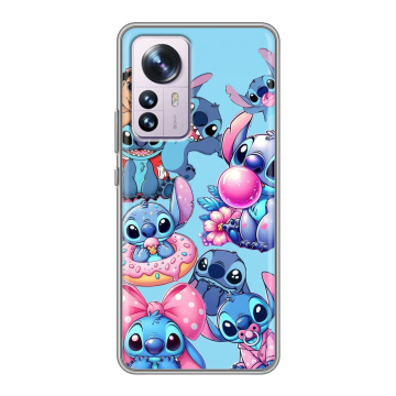 Силиконовый чехол на Xiaomi 12 Pro с принтом Лило и Стич Силиконовый чехол на Xiaomi 12 Pro с принтом Лило и Стич