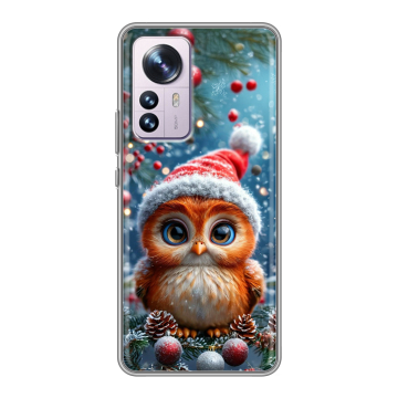 Силиконовый чехол на Xiaomi 12 Pro с принтом Новый год Силиконовый чехол на Xiaomi 12 Pro с принтом Новый год