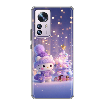 Силиконовый чехол на Xiaomi 12 Pro с принтом Новый год Силиконовый чехол на Xiaomi 12 Pro с принтом Новый год