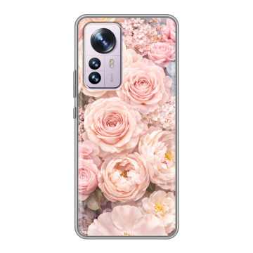 Силиконовый чехол на Xiaomi 12 Pro с принтом женский