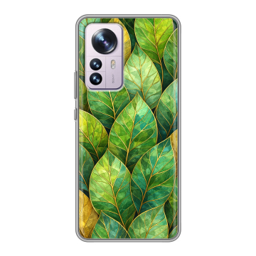 Силиконовый чехол на Xiaomi 12 Pro с принтом женский