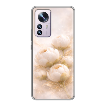 Силиконовый чехол на Xiaomi 12 Pro с принтом женский