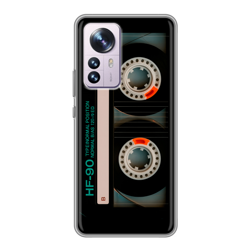 Силиконовый чехол на Xiaomi 12 Pro с принтом Кассета Силиконовый чехол на Xiaomi 12 Pro с принтом Кассета