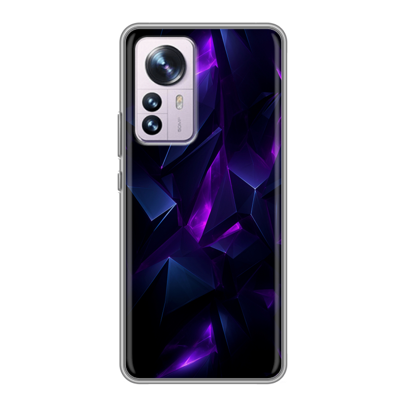 Силиконовый противоударный чехол на Xiaomi 12 Pro с принтом Абстракиция Силиконовый противоударный чехол на Xiaomi 12 Pro с принтом Абстракиция