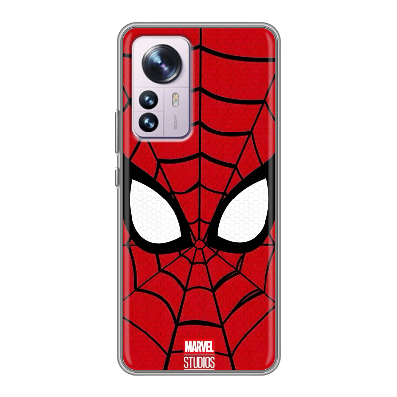 Силиконовый чехол на Xiaomi 12 Pro с принтом человек паук spiderman Силиконовый чехол на Xiaomi 12 Pro с принтом человек паук spiderman