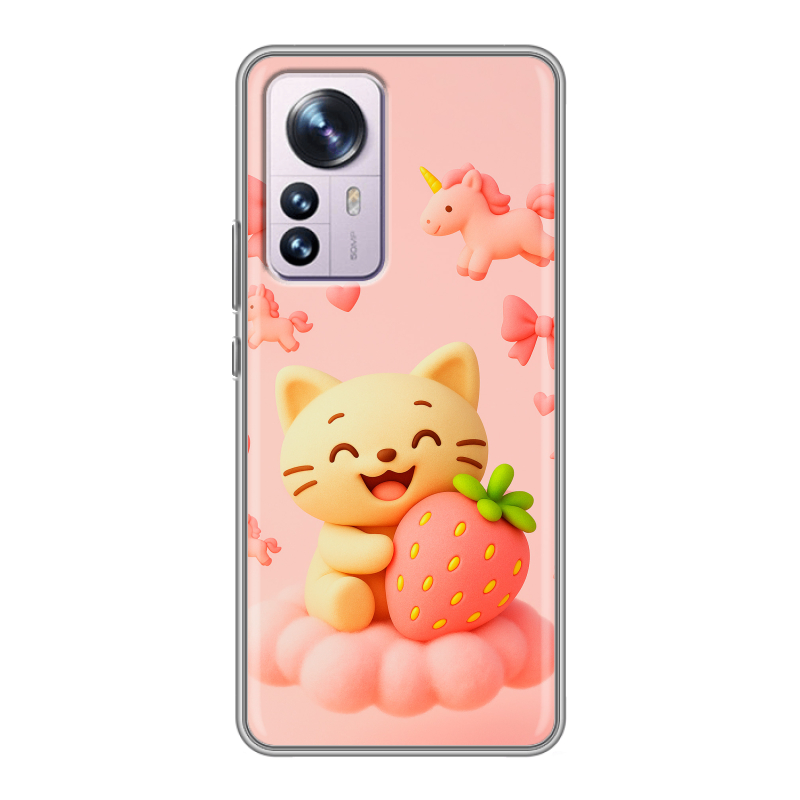 Силиконовый противоударный чехол на Xiaomi 12 Pro с принтом для девочек Силиконовый противоударный чехол на Xiaomi 12 Pro с принтом для девочек