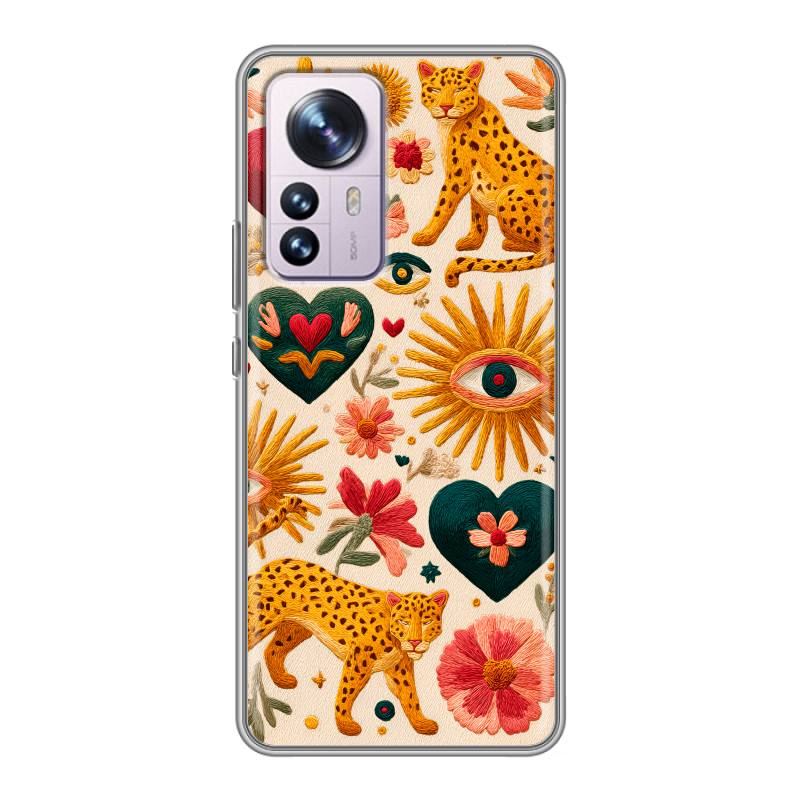 Силиконовый чехол на Xiaomi 12 Pro с принтом Модный принт Силиконовый чехол на Xiaomi 12 Pro с принтом Модный принт
