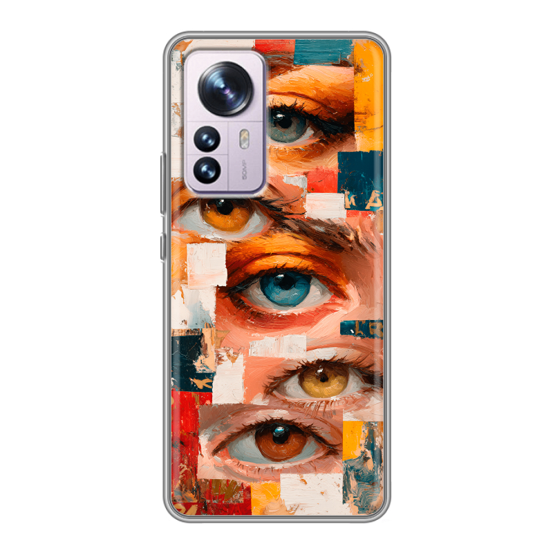 Силиконовый противоударный чехол на Xiaomi 12 Pro с принтом Модный принт Силиконовый противоударный чехол на Xiaomi 12 Pro с принтом Модный принт