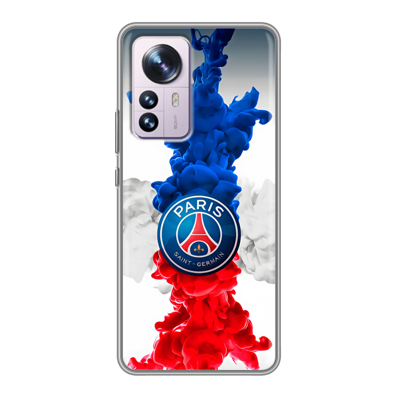 Силиконовый чехол на Xiaomi 12 Pro с принтом PSG ПСЖ Силиконовый чехол на Xiaomi 12 Pro с принтом PSG ПСЖ