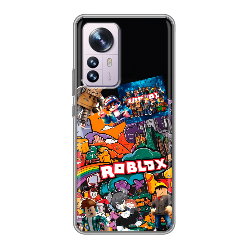 Силиконовый чехол на Xiaomi 12 Pro с принтом Roblox Роблокс Силиконовый чехол на Xiaomi 12 Pro с принтом Roblox Роблокс