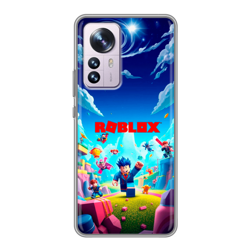Силиконовый чехол на Xiaomi 12 Pro с принтом Roblox Роблокс Силиконовый чехол на Xiaomi 12 Pro с принтом Roblox Роблокс