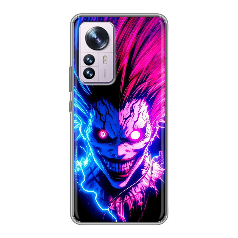 Силиконовый противоударный чехол на Xiaomi 12 Pro с принтом Death note Тетрадь смерти Силиконовый противоударный чехол на Xiaomi 12 Pro с принтом Death note Тетрадь смерти