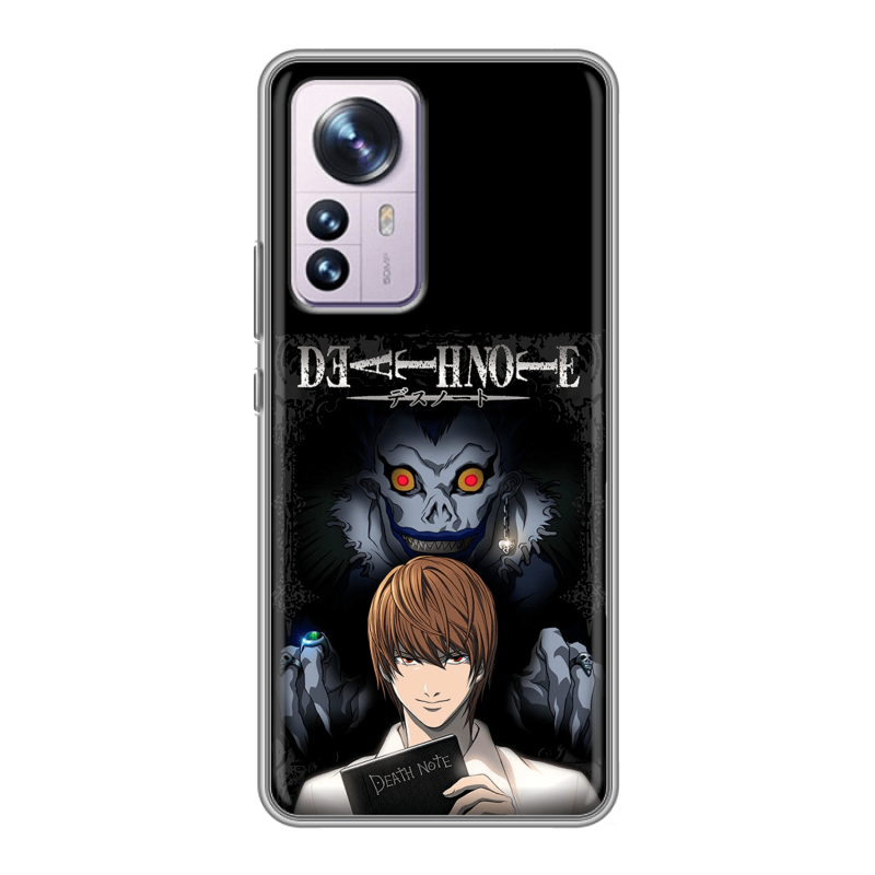 Силиконовый чехол на Xiaomi 12 Pro с принтом Death note Тетрадь смерти Силиконовый чехол на Xiaomi 12 Pro с принтом Death note Тетрадь смерти