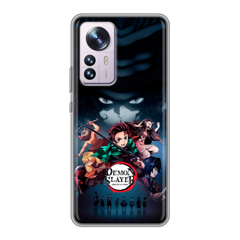Силиконовый чехол на Xiaomi 12 Pro с принтом Demon Slayer Клинок рассекающий демонов Силиконовый чехол на Xiaomi 12 Pro с принтом Demon Slayer Клинок рассекающий демонов
