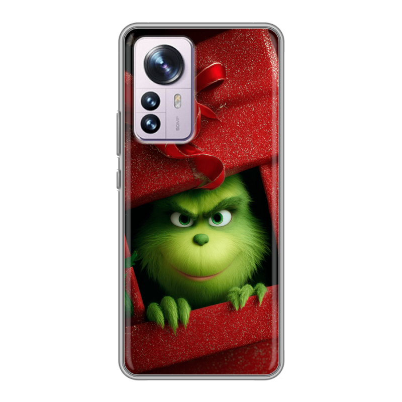 Силиконовый противоударный чехол на Xiaomi 12 Pro с принтом Новый год Силиконовый противоударный чехол на Xiaomi 12 Pro с принтом Новый год
