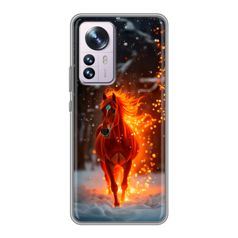 Силиконовый чехол на Xiaomi 12 Pro с принтом Новый год Силиконовый чехол на Xiaomi 12 Pro с принтом Новый год