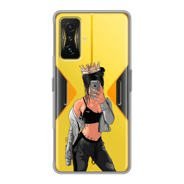 Силиконовый чехол на Xiaomi Poco F4 GT с принтом Женские принты Силиконовый чехол на Xiaomi Poco F4 GT с принтом Женские принты