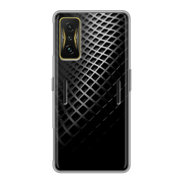 Силиконовый чехол на Xiaomi Poco F4 GT с принтом Текстура металла Силиконовый чехол на Xiaomi Poco F4 GT с принтом Текстура металла