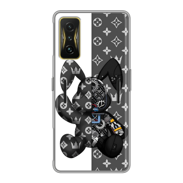 Силиконовый чехол на Xiaomi Poco F4 GT с принтом Луи робот Силиконовый чехол на Xiaomi Poco F4 GT с принтом Луи робот