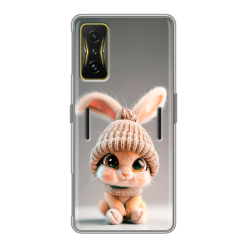 Силиконовый чехол на Xiaomi Poco F4 GT с принтом Кролик Силиконовый чехол на Xiaomi Poco F4 GT с принтом Кролик