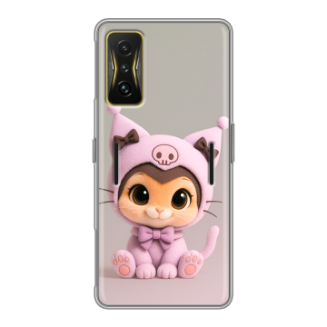 Силиконовый чехол на Xiaomi Poco F4 GT с принтом Куроми Kuromi Силиконовый чехол на Xiaomi Poco F4 GT с принтом Куроми Kuromi