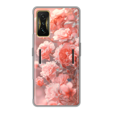 Силиконовый чехол на Xiaomi Poco F4 GT с принтом Розы цветы Силиконовый чехол на Xiaomi Poco F4 GT с принтом Розы цветы