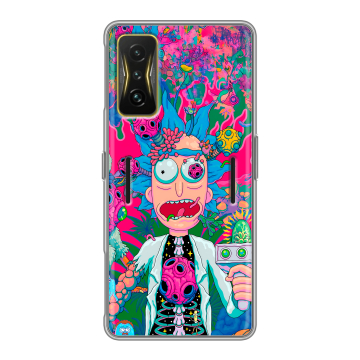 Силиконовый чехол на Xiaomi Poco F4 GT с принтом Рик и Морти Rick Morty Силиконовый чехол на Xiaomi Poco F4 GT с принтом Рик и Морти Rick Morty