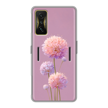 Силиконовый чехол на Xiaomi Poco F4 GT с принтом Цветы Силиконовый чехол на Xiaomi Poco F4 GT с принтом Цветы