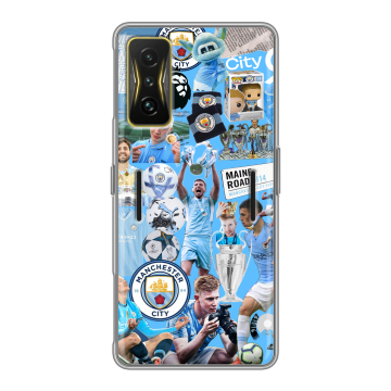 Силиконовый чехол на Xiaomi Poco F4 GT с принтом Man City Манчестер Сити Силиконовый чехол на Xiaomi Poco F4 GT с принтом Man City Манчестер Сити