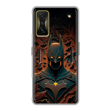 Силиконовый чехол на Xiaomi Poco F4 GT с принтом Batman Бэтмен Силиконовый чехол на Xiaomi Poco F4 GT с принтом Batman Бэтмен