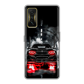 Силиконовый чехол на Xiaomi Poco F4 GT с принтом BMW БМВ Силиконовый чехол на Xiaomi Poco F4 GT с принтом BMW БМВ